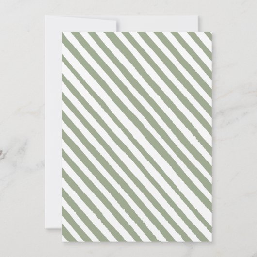 ホリデーウィンターオレンジのクリスマスブライダルシャワー 招待状 (裏面)