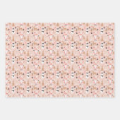 ホリデーウィンターサンタ雪だるま ラッピングペーパーシート (正面2)