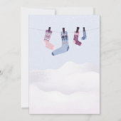 ホリデーウィンターソックスパーティー 招待状 (裏面)