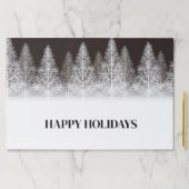 ホリデーウィンターツリーズ紙ランチョンマット ペーパーパッド (インサイチュ)