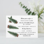 ホリデーウィンターパーティの招待状ホワイト 招待状 (スタンド正面)