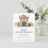 ホリデーウィンターフィラックホームウェーブモーティングホリデー ポストカード (スタンド正面)