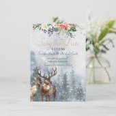 ホリデーウィンターフォレストウッドランド日付を保存 セーブザデート (スタンド正面)