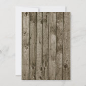 ホリデーウィンターフォレストウッドランド日付を保存 セーブザデート (裏面)