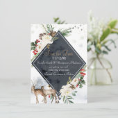 ホリデーウィンターフォレストディアウッドランド日付を保存 セーブザデート (スタンド正面)