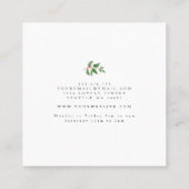 ホリデーウィンターフローラ スクエア名刺 (裏面)