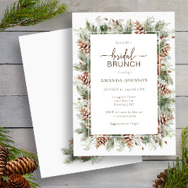 ホリデーウィンターブライダルシャワー 招待状