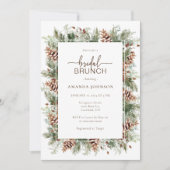 ホリデーウィンターブライダルシャワー 招待状 (正面)