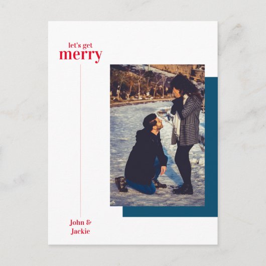 ホリデーウィンターメリー婚約発表MCM ポストカード (正面)