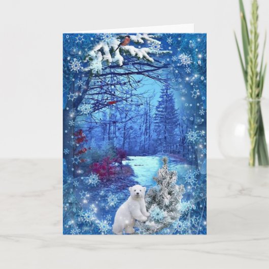 ホリデーウィンターワンダーランド サンキューカード (正面)