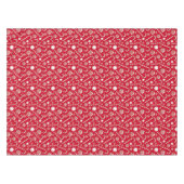 ホリデーウィンター赤と白キャンディーケーンクリスマス テーブルクロス (正面(横))