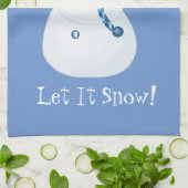 ホリデーウィンター雪だるまキッチンタオル キッチンタオル (折り畳み)