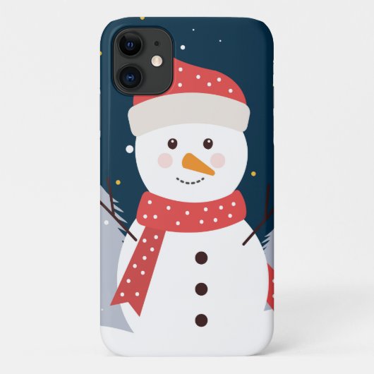 ホリデーウィンター雪だるま Case-Mate iPhoneケース (裏面)