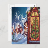 ホリデーウィンドウを通して ポストカード (正面/裏面)