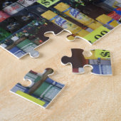 ホリデーウィンドウズニューヨークドラグストアサンタNYC ジグソーパズル (側面)