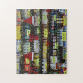 ホリデーウィンドウズニューヨークドラグストアサンタNYC ジグソーパズル (縦)