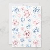 ホリデーウィークエンド赤白青80thバースデーパーティー 招待状 (裏面)