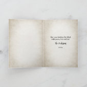 ホリデーウィーズ素朴書道格言ファミリー シーズンカード (内部)