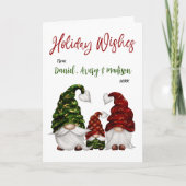 ホリデーウィーズ素朴書道格言ファミリー シーズンカード (正面)