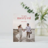 ホリデーウィーメリーエロ結婚したップン発表 ポストカード (スタンド正面)