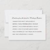 ホリデーウェディングの受付案内招待状 招待状 (裏面)