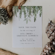 ホリデーウェディングザデイト招待状