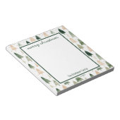 ホリデーウォーターカラークリスマスツリーメモ帳 ノートパッド (アングル)