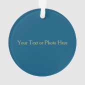 ホリデーウォーターカラードーヴ金ゴールドピースオンアース オーナメント (裏面)