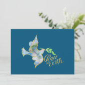 ホリデーウォーターカラードーヴ金ゴールドピースオンアース シーズンカード (スタンド正面)