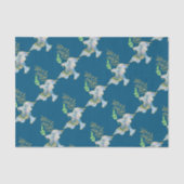 ホリデーウォーターカラードーヴ金ゴールドピースオンアース 薄葉紙 (正面)