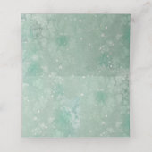 ホリデーウォーターカラーホリーとスクリプエレガントト文字 プレイスカード (内部開封)