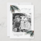 ホリデーウォーターカラーメリーパインEVERYTHING写真 シーズンカード (正面)