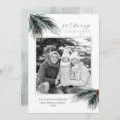 ホリデーウォーターカラーメリーパインEVERYTHING写真 シーズンカード (正面/裏面)