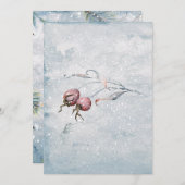 ホリデーウォーターモダンカラーシンプルクリスマスカード シーズンカード (正面/裏面)