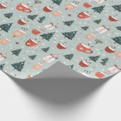 ホリデーウォームツリーマグメドレー ラッピングペーパー (角)