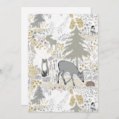 ホリデーウッドランド森林動物 シーズンカード (正面/裏面)