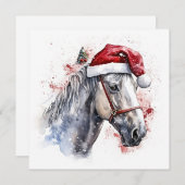 ホリデーウマズウィズフェスティバルデコール ノートカード (正面/裏面)