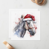 ホリデーウマズウィズフェスティバルデコール ノートカード (正面/裏面インサイチュ)