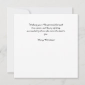 ホリデーウマズウィズフェスティバルデコール ノートカード (裏面)