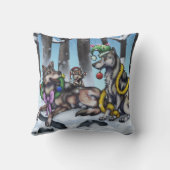 ホリデーウルフ クッション (裏面)