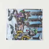 ホリデーウルフ タペストリー (正面(横))