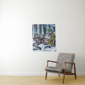 ホリデーウルフ タペストリー (インサイチュ)