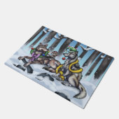 ホリデーウルフ ドアマット (アングル)