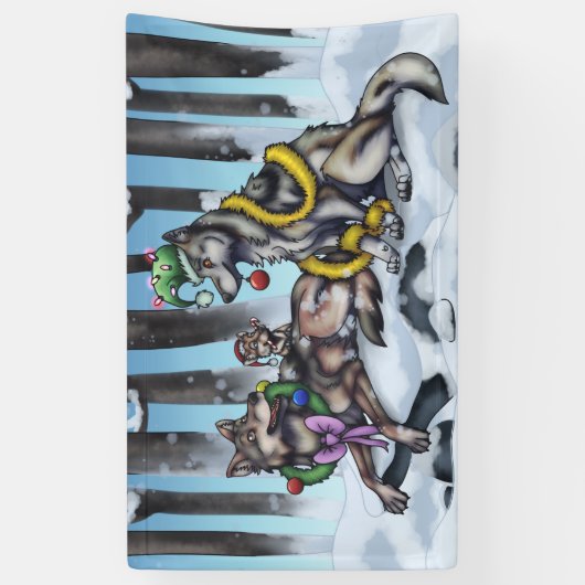 ホリデーウルフ 横断幕 (縦)