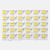 ホリデーエッグノグエッグノグウィンタークリスマスドリンク キッチンタオル (横)