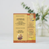 ホリデーエッグノグマフィンレシピ |はがき ポストカード (スタンド正面)