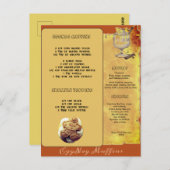 ホリデーエッグノグマフィンレシピ |はがき ポストカード (正面/裏面)