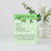 ホリデーエッグノグレシピポストカード シーズンポストカード (スタンド正面)