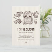 ホリデーエッセンシャルホリデーパーティー招待状 招待状 (スタンド正面)