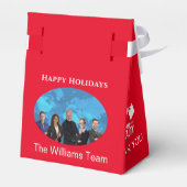 ホリデーエテ実在ート赤いテントの好意ボックス。フェイバーボックス フェイバーボックス (裏面サイド)